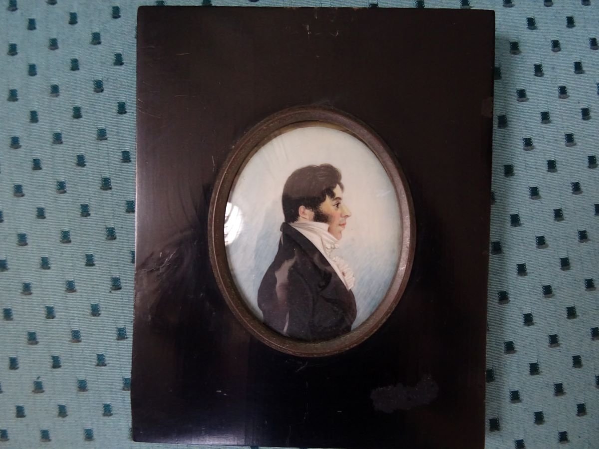 19th century profile miniature of a gentleman